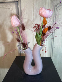 zijden bloemen geschikt in vaasje